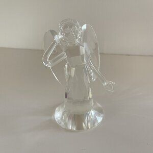 Shannon Crystal Angel Figurine Designs Of Ireland 5" Tall Faceted Shelf Display